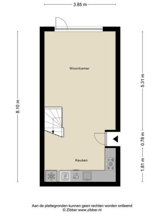Rotterdamsedijk 297 B, Schiedam plattegrond-15