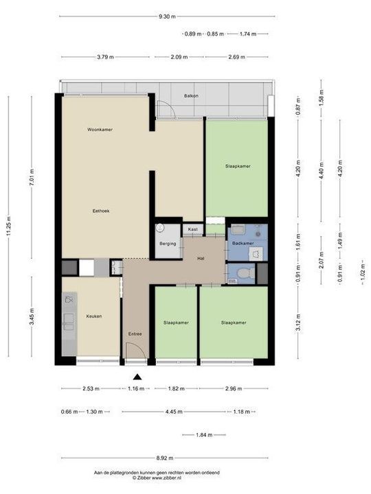 Chopinplein 120, Schiedam plattegrond-31