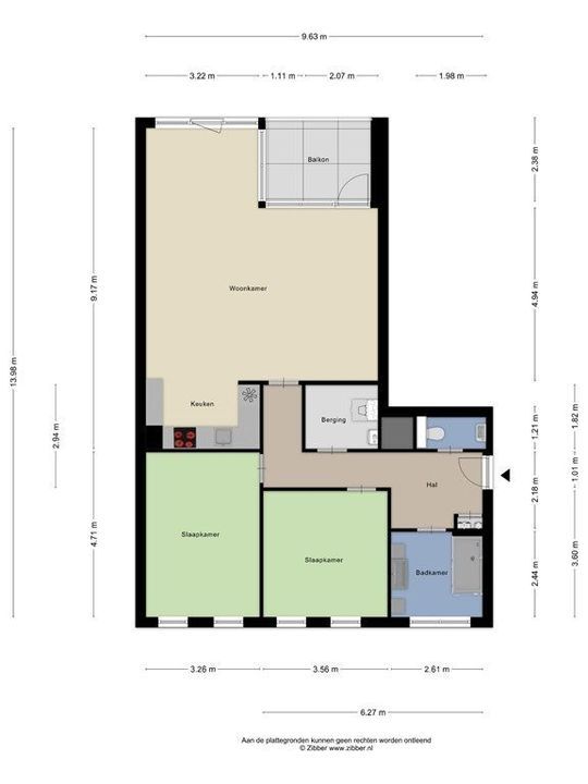 Burgemeester Knappertlaan 16 B, Schiedam plattegrond-26