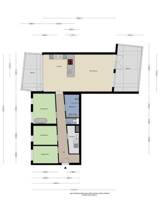 Hollandiahof 198, Schiedam plattegrond-39