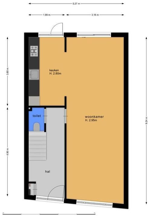 Spieghelstraat 58, Utrecht plattegrond-27