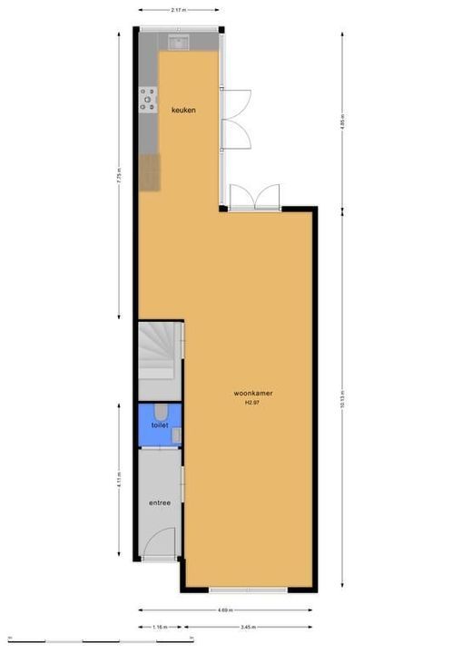 St. Annastraat 44, Naarden plattegrond-34