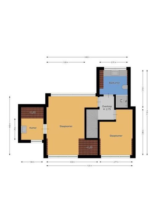 Hoofdgracht 31, Naarden plattegrond-49