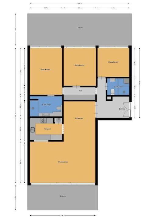's-Gravelandseweg 86 3, Hilversum plattegrond-38