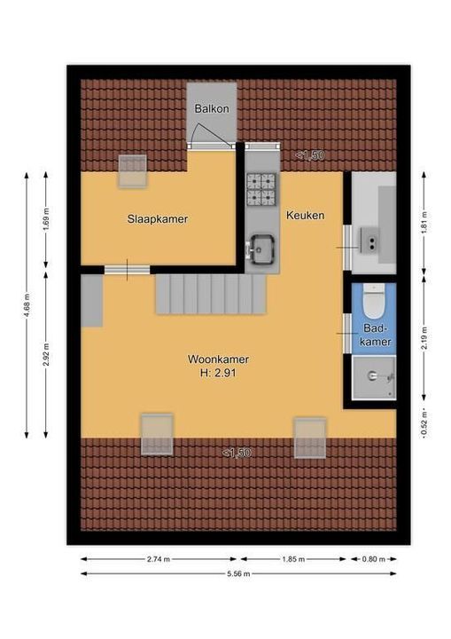 Kleine Drift 112, Hilversum plattegrond-28