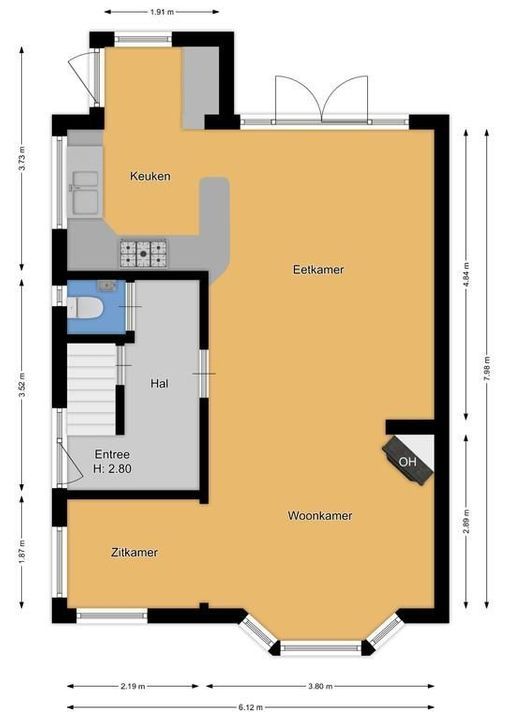 Hugo de Grootstraat 1, Hilversum plattegrond-35