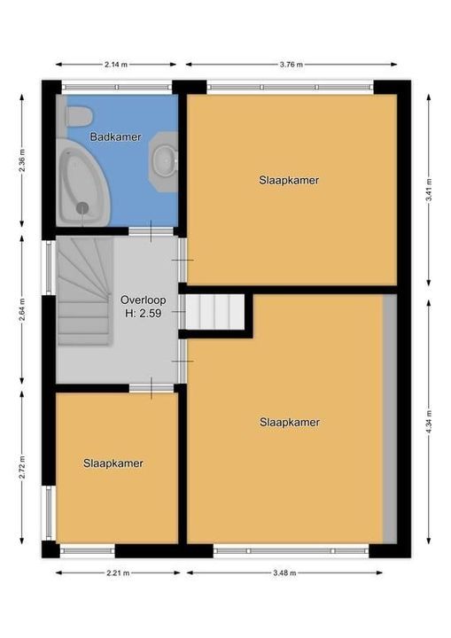 Hugo de Grootstraat 1, Hilversum plattegrond-35