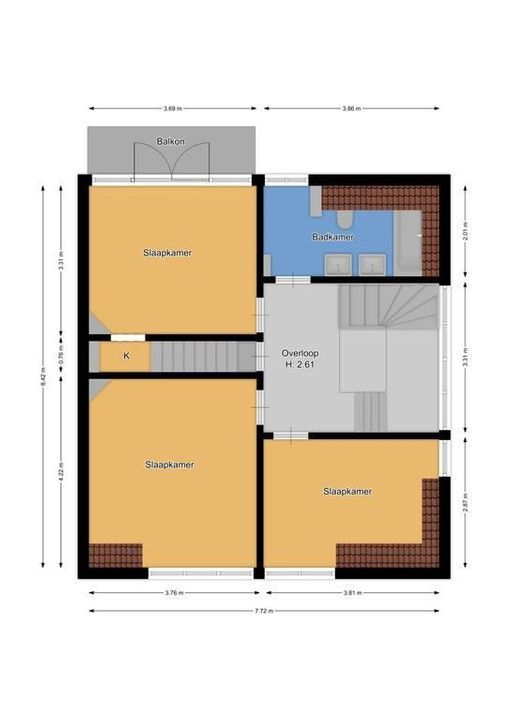 Nassaulaan 58, Hilversum plattegrond-32
