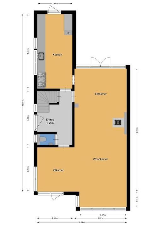 Vliegheiweg 18, Huizen plattegrond-40