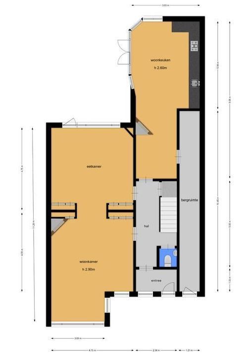 Isaac da Costalaan 26, Bussum plattegrond-37