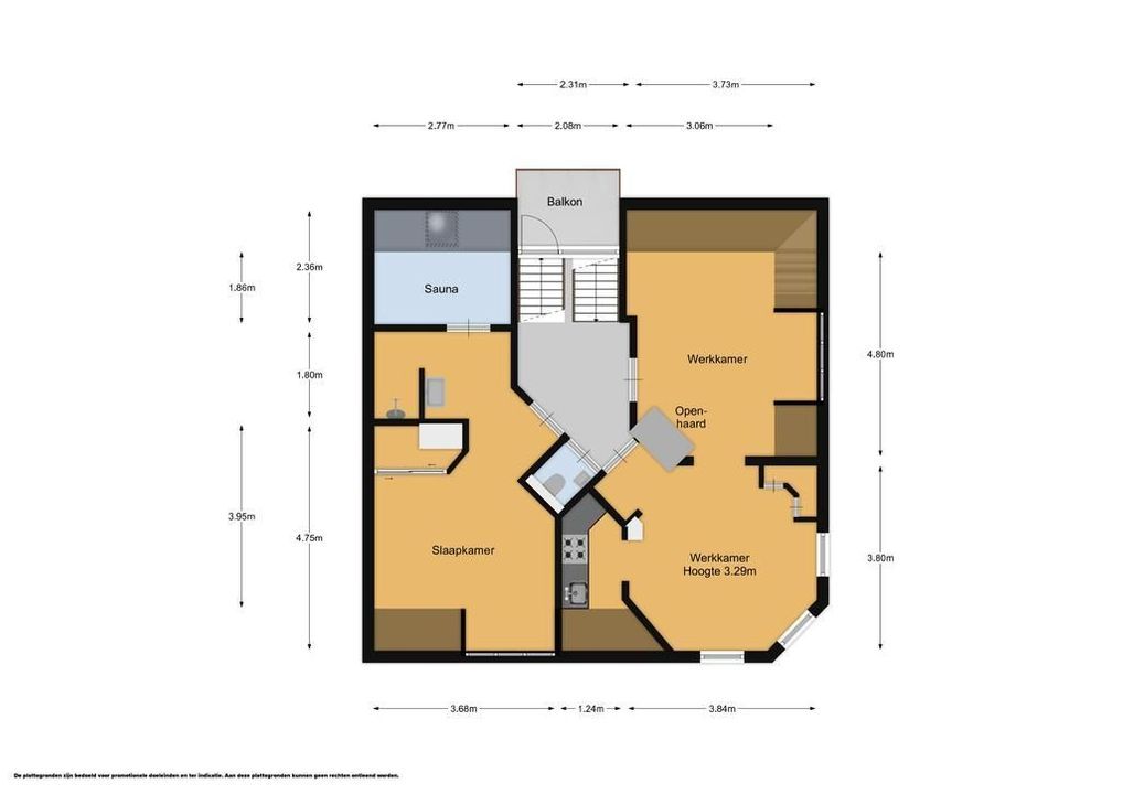 Burgemeester Van Hellenberg Hubarlaan 2, Hilversum plattegrond-47