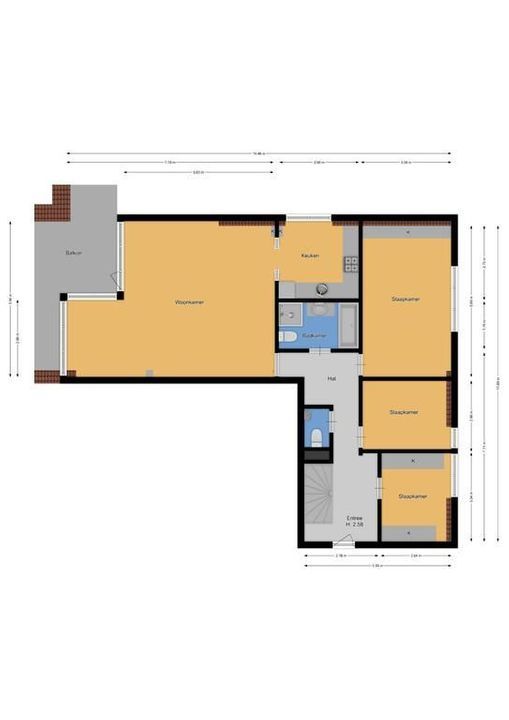 Steijnlaan 13 H, Hilversum plattegrond-36
