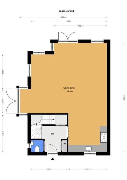Cornelis van Norrenstraat 1 *, Bussum plattegrond-31