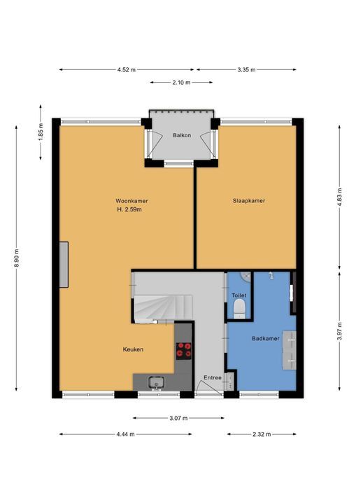 Stephensonlaan 66, Hilversum plattegrond-22