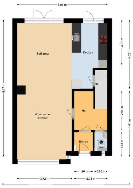 Potgieterlaan 5 A, Hilversum plattegrond-28