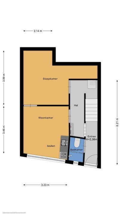3e Oosterstraat 58, Hilversum plattegrond-8
