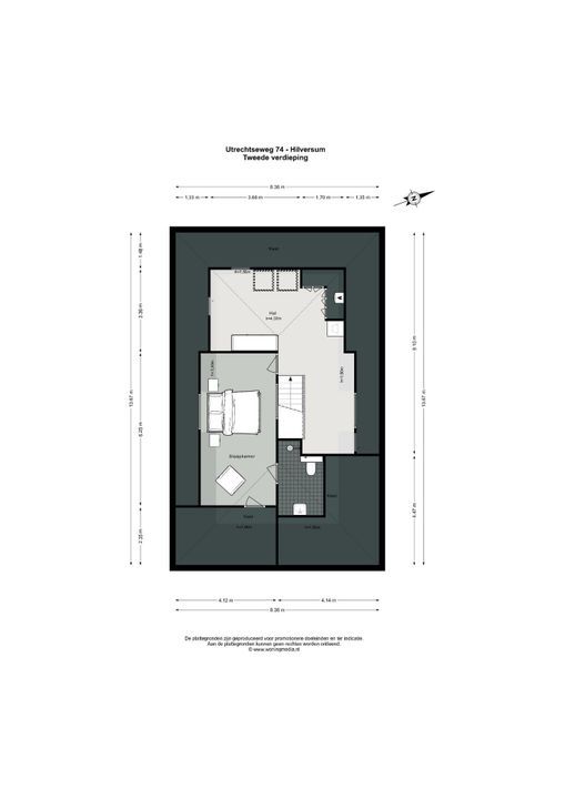 Utrechtseweg 74, Hilversum plattegrond-55