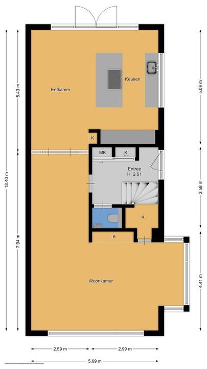 Rondeellaan 2, Hilversum plattegrond-44