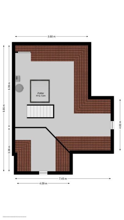 Isaac da Costalaan 7, Bussum plattegrond-27