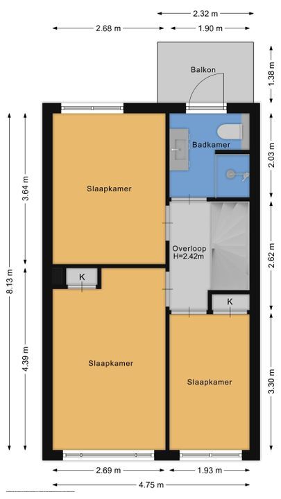 Turfstraat 49, Hilversum plattegrond-42