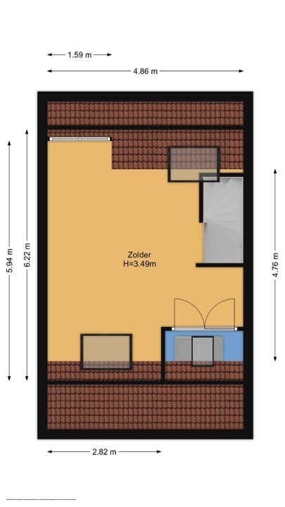 Turfstraat 49, Hilversum plattegrond-42