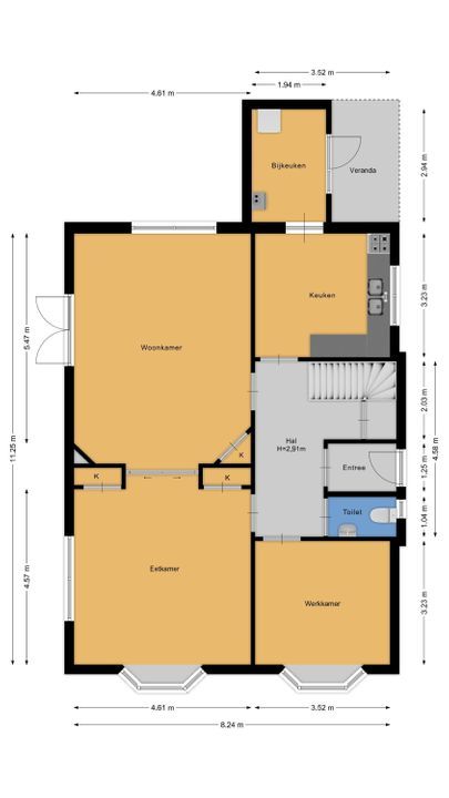 Stadhouderslaan 1, Hilversum plattegrond-53
