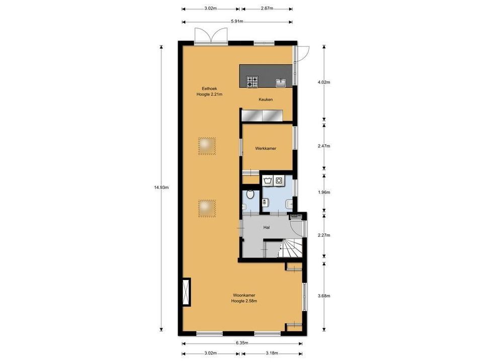 Melkweg 68 A, Laren plattegrond-28
