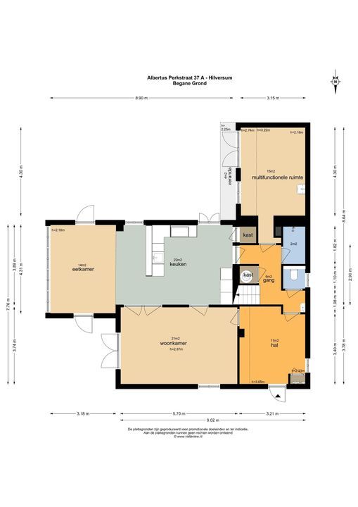 Albertus Perkstraat 37 A, Hilversum plattegrond-25