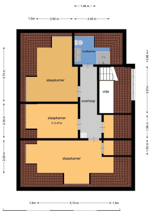 Nimrodlaan 1, Hilversum plattegrond-83