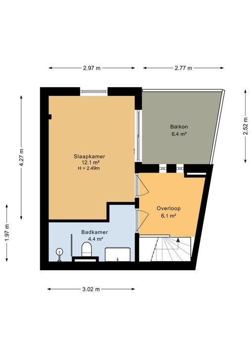 Spoorstraat 16 A, Hilversum plattegrond-39