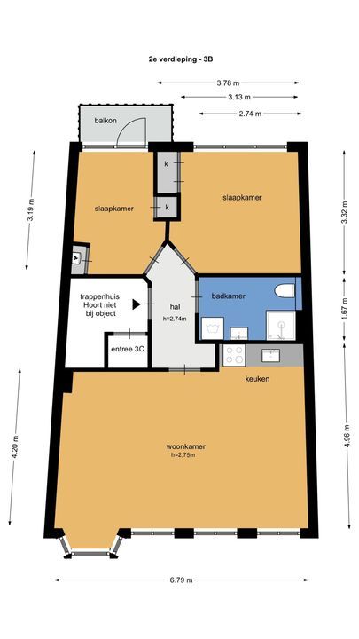 Albertus Perkstraat 3 B, Hilversum plattegrond-26
