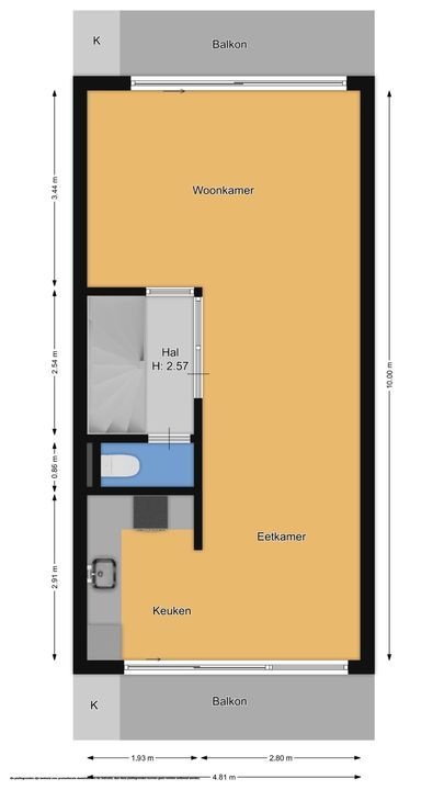 Anne Franklaan 205, Bussum plattegrond-45