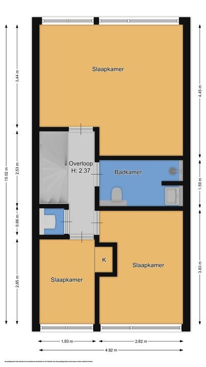 Anne Franklaan 205, Bussum plattegrond-45