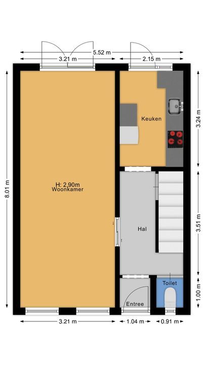 Van Leeuwenhoekstraat 3, Hilversum plattegrond-33