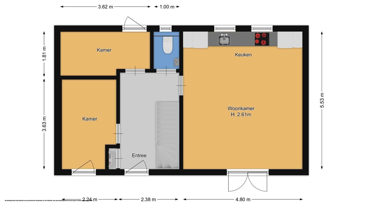 Van Riebeeckweg 44 A, Hilversum plattegrond-31