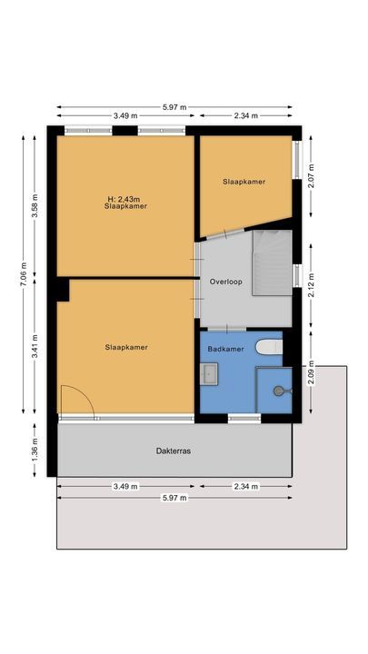 Loosdrechtseweg 67, Hilversum plattegrond-50