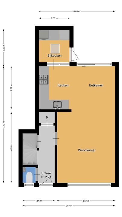 Siemensstraat 7, Hilversum plattegrond-33