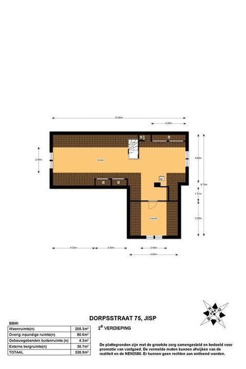 Dorpsstraat 75, Jisp plattegrond-47