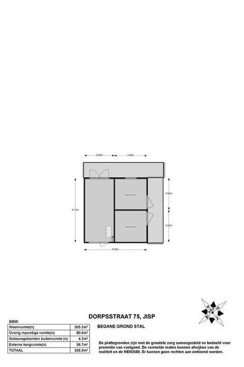 Dorpsstraat 75, Jisp plattegrond-47