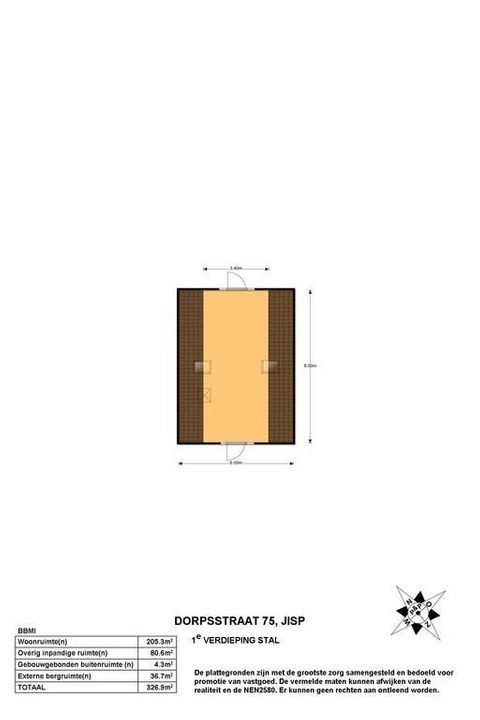 Dorpsstraat 75, Jisp plattegrond-47