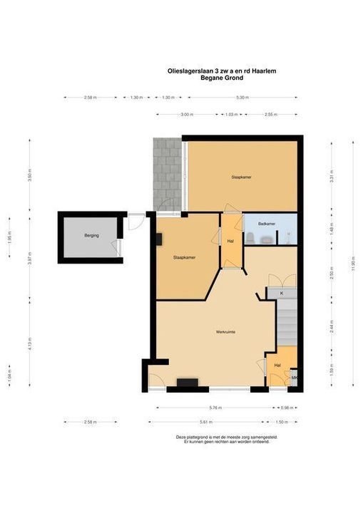 Olieslagerslaan 3 zw/3Ard, Haarlem plattegrond-23