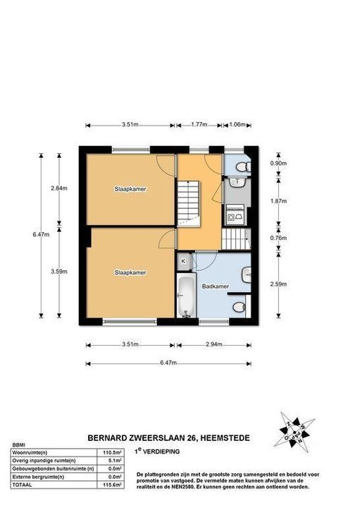 Bernard Zweerslaan 26, Heemstede plattegrond-16