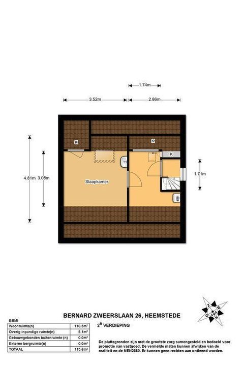 Bernard Zweerslaan 26, Heemstede plattegrond-16
