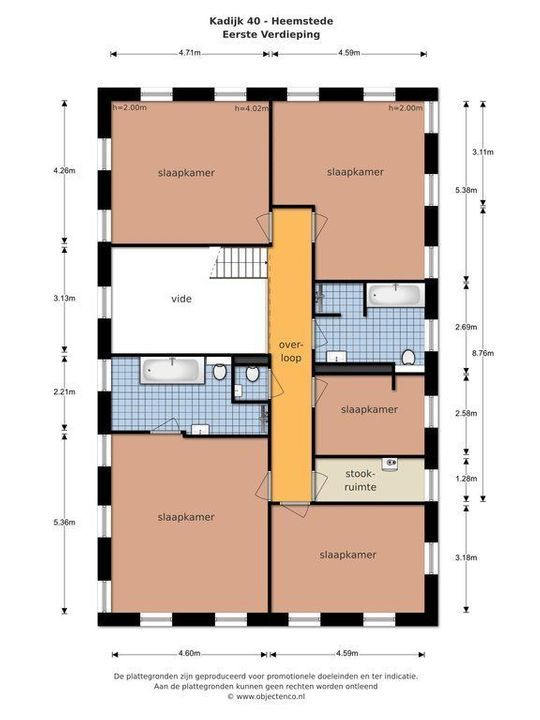 Kadijk 40, Heemstede plattegrond-14