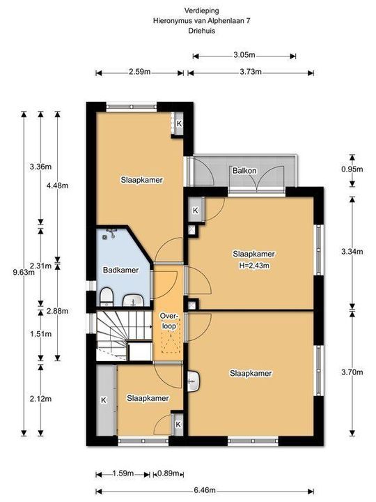 Hieronymus van Alphenlaan 7, Driehuis NH plattegrond-29