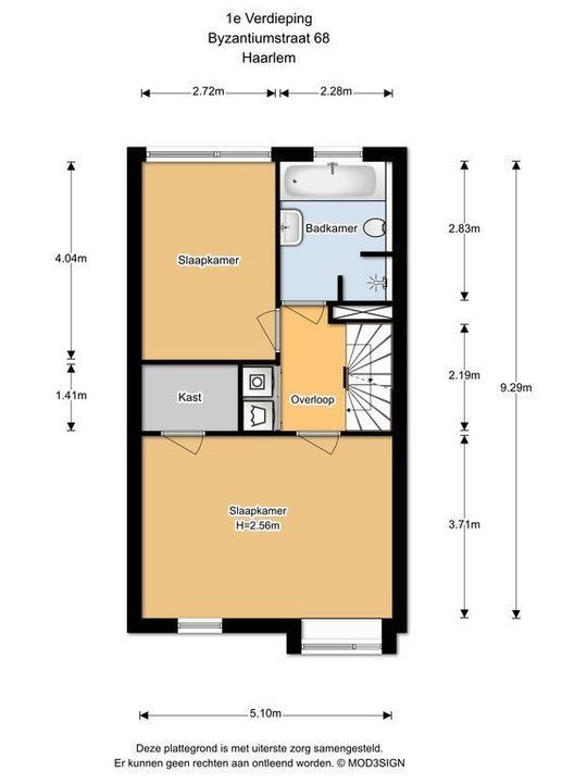 Byzantiumstraat 68, Haarlem plattegrond-33