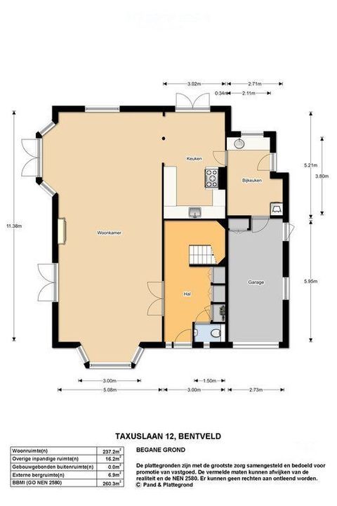 Taxuslaan 12, Bentveld plattegrond-24