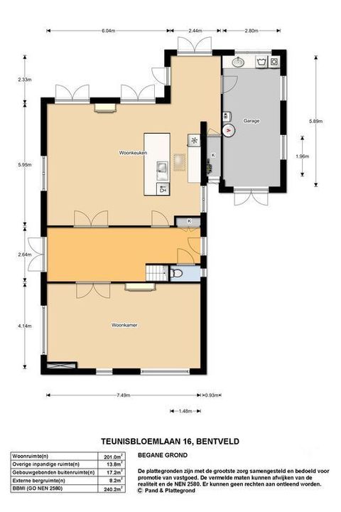 Teunisbloemlaan 16, Bentveld plattegrond-21