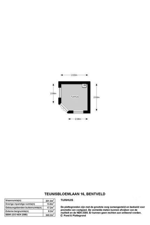 Teunisbloemlaan 16, Bentveld plattegrond-21