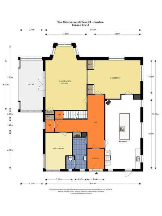 Van Oldenbarneveltlaan 21, Haarlem plattegrond-36